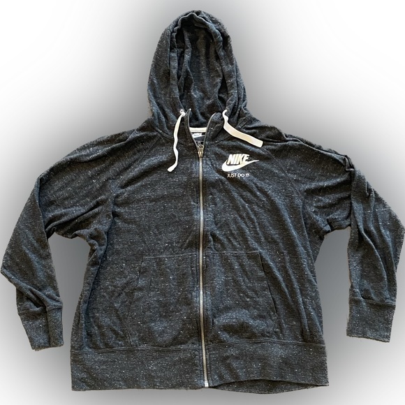 Nike Jackets & Blazers - Nike Lightweight Zip-up Jacket / Color: Charcoal Gray / Size: 1X
